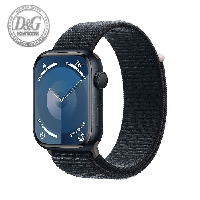 Apple Watch Series 9 GPS 45mm Midnight Aluminium Case with Midnight Sport Loop