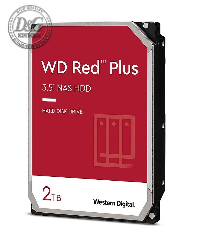 Western Digital Red 2TB Plus ( 3.5", 128MB, 5400 RPM, SATA 6Gb/s )