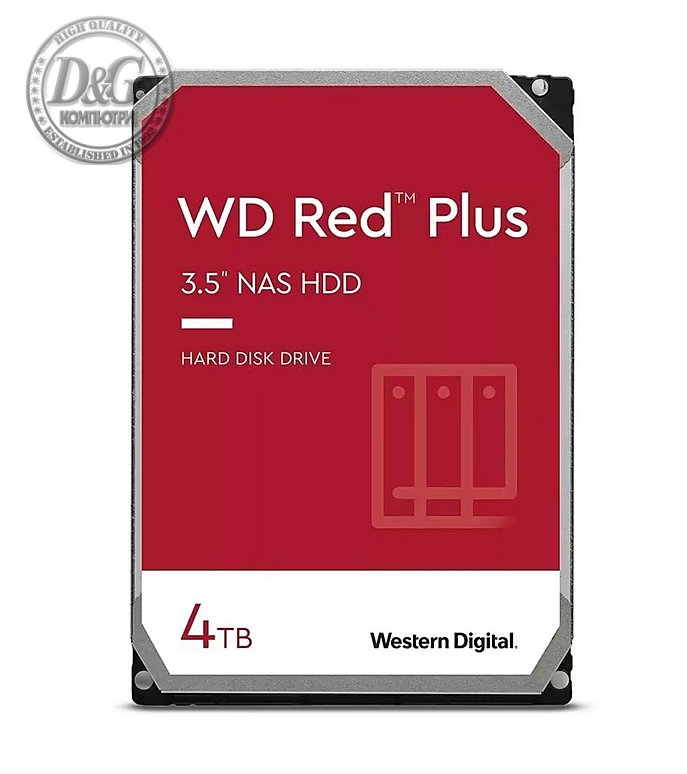 Western Digital Red 4TB Plus ( 3.5", 256MB, 5400 RPM, SATA 6Gb/s )