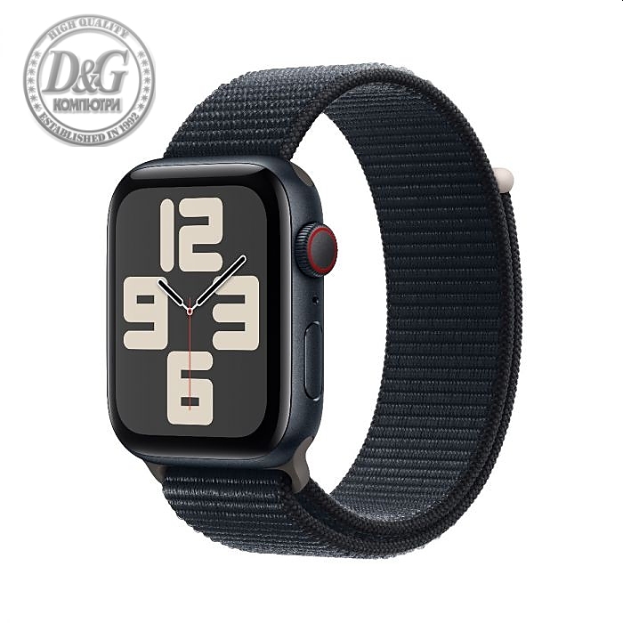 Apple Watch SE2 v2 GPS 44mm Midnight Alu Case w Midnight Sport Loop