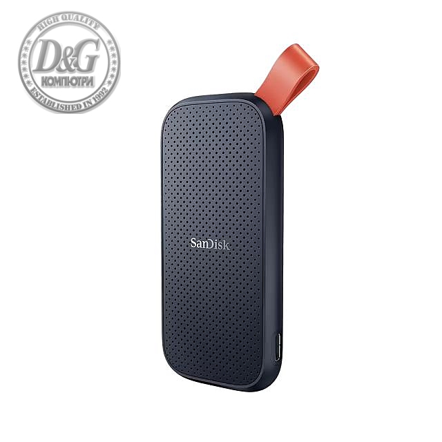 Външен SSD SanDisk Portable, 2TB, Type-C 3.2 Gen 2, Черен