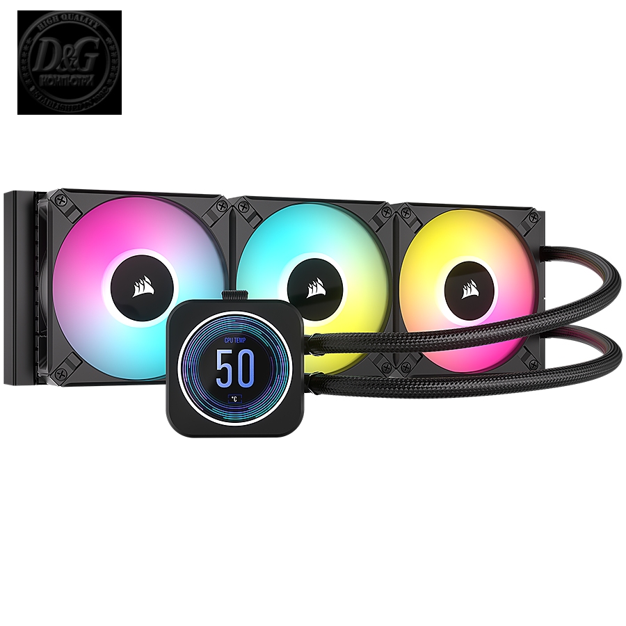 Corsair iCUE H150i ELITE LCD XT Liquid CPU Cooler, EAN:0840006694205