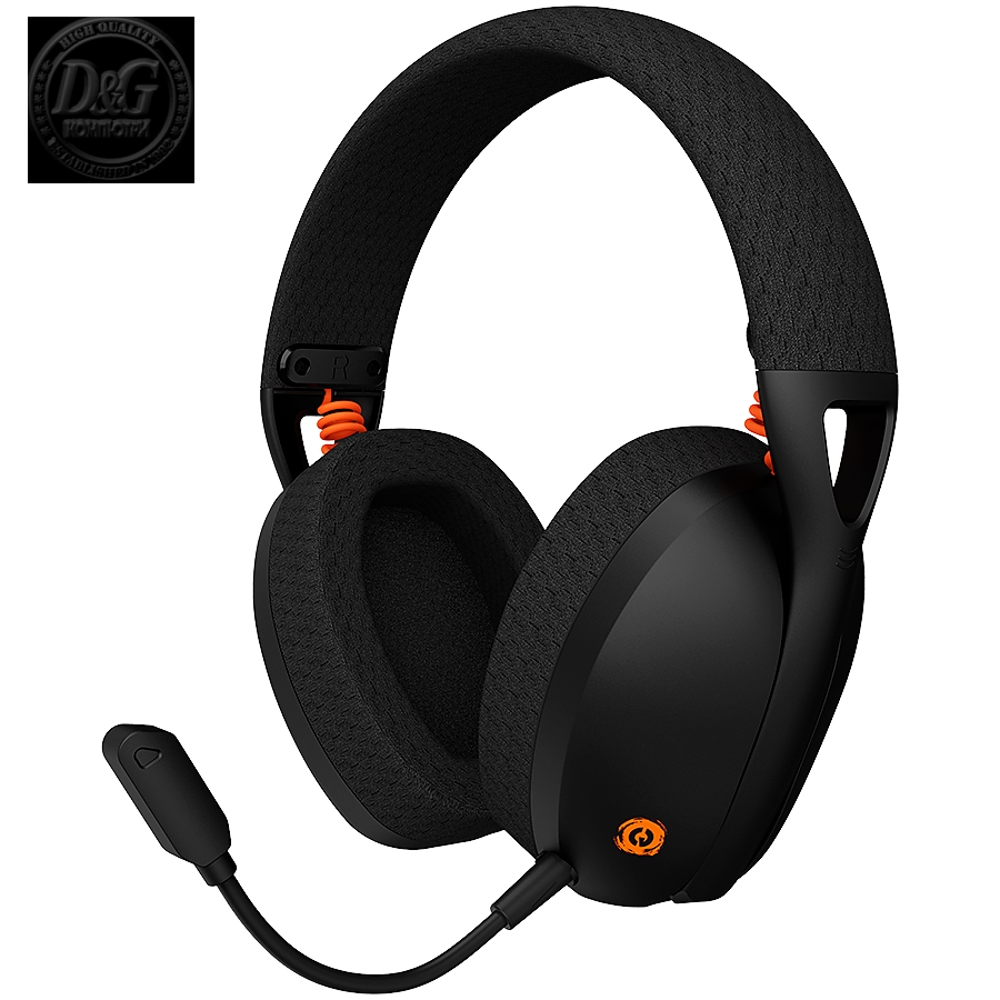 CANYON Ego GH-13, Gaming BT headset, +virtual 7.1 support in 2.4G mode, with chipset BK3288X, BT version 5.2, cable 1.8M, size: 198x184x79mm, Black