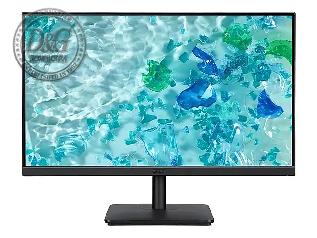 Acer Vero V247YEbipv, 23.8" IPS LED ZeroFrame, Anti-Glare, FreeSync, 4ms (GTG), 100Hz, 100M:1, 250nits, 1920x1080, Flicker-Less, BlueLightShield, HDMI, VGA, DP, VESA, Black