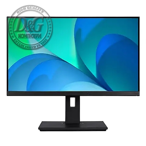 Acer Vero B247YEbmiprxv, 23.8" ZeroFrame IPS LED, Anti-Glare, 4ms (GTG), 100Hz, 100M:1, 250nits, 1920x1080, Flicker-Less, BlueLightShield, HDMI, VGA, DP, Speaker, Audio out, FreeSync, VESA,black