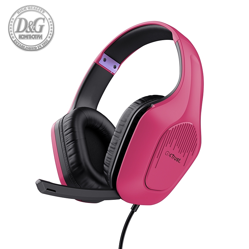 TRUST GXT415 Zirox Headset Pink