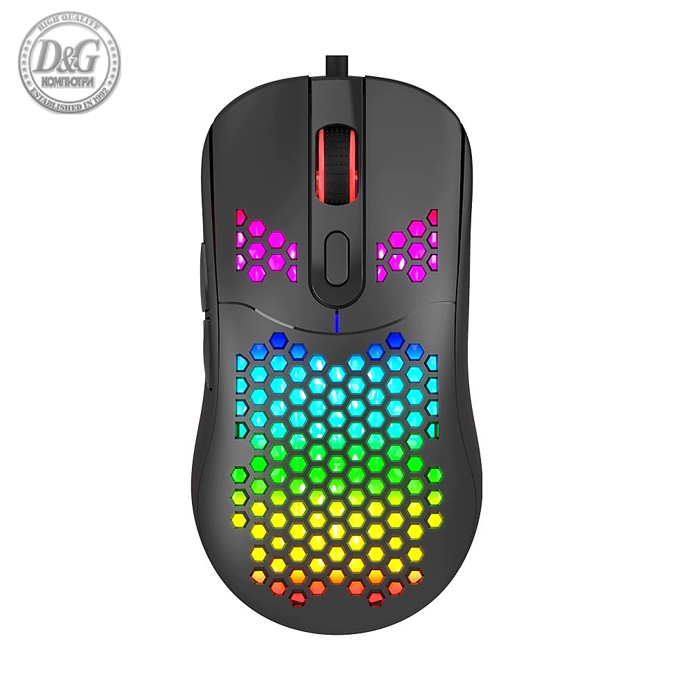 Marvo геймърска мишка Gaming Mouse G925 - 12000dpi, programmable, RGB - MARVO-G925