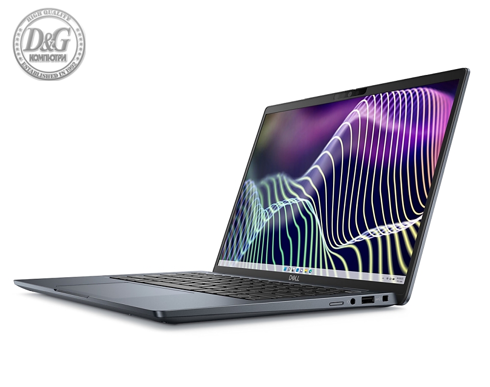 Dell Latitude 7340, Intel Core i5-1345U vPro (12 MB cache, 10 cores, up to 4.70 GHz Turbo), 13.3" FHD+ (1920x1200) AG 250nits, 16 GB, LPDDR5, 4800 MT/s, integrated, 512 GB SSD PCIe M.2, Intel Iris Xe Graphics, FHD IR Cam and Mic, WiFi 6E, FPR, Backlit Kb