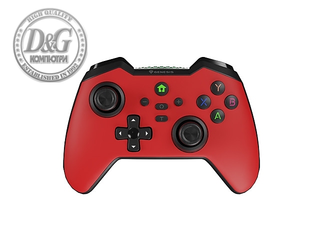 Genesis Gamepad Mangan 400 Wireless (for PC/SWITCH/MOBILE) Red