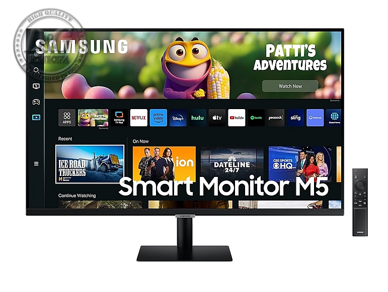 Samsung 27CM500, 27" VA LED, SMART, 60 Hz, 4 ms GTG, 1920x1080, 250 cd/m2, 3000:1, HDR 10, Eye Saver, Flicker Free, Auto Source Switch+, 2xUSB 2.0, 2xHDMI 1.4, Wi-Fi 5, Bluetooth 4.2, Speakers, 178°/178°, Black