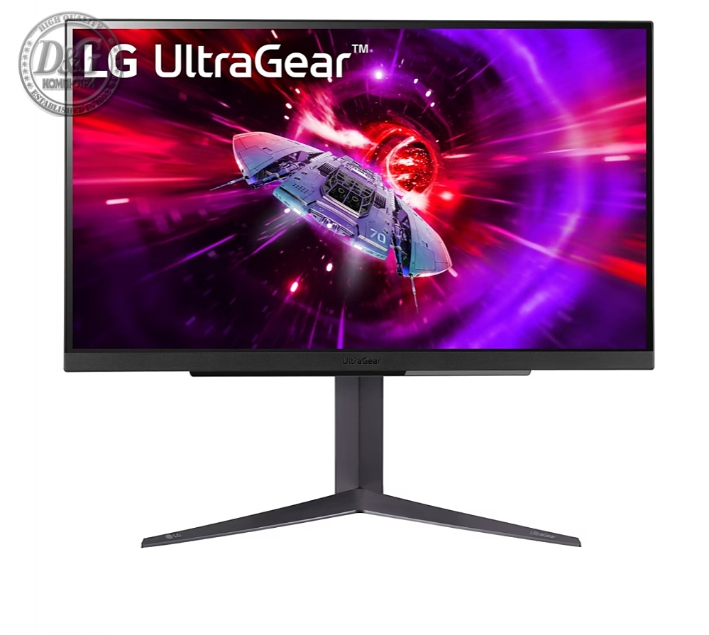 LG 27GR83Q-B, 27" UltraGear IPS, 1ms (GtG), 240Hz, 1000:1, 400cd/m2, QHD 2560x1440, AMD FreeSync, G-Sync Compatible, HDR 400, DCI-P3 95%, VRR, USB, HDMI, DisplayPort, Height Adjustable, Tilt, Swivel, Black