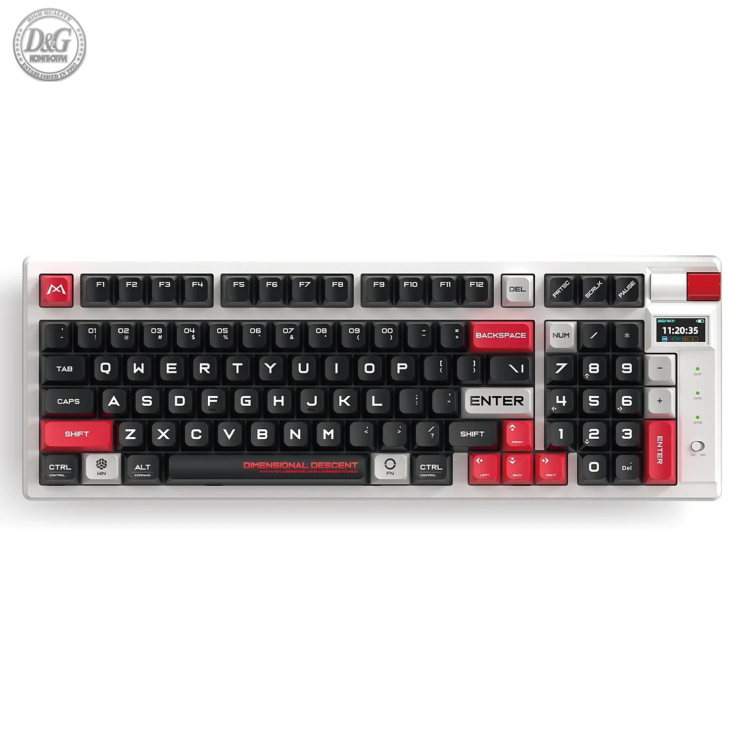 Marvo безжична механична геймърска клавиатура Wireless Gaming Mechanical keyboard Monka Storm KG991W - Bluetooth 5.0, 97 keys