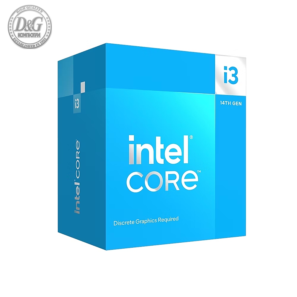 Intel Core i3-14100F 4C/8T (3.5GHz / 4.7GHz Boost, 12MB, 58W, LGA1700)