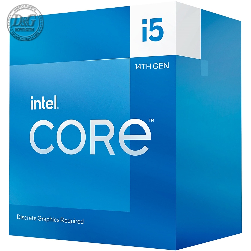 Intel Core i5-14400F 10C/16T (eC 1.8GHz / pC 2.5GHz / 4.7GHz Boost, 20MB, 65W, LGA1700)