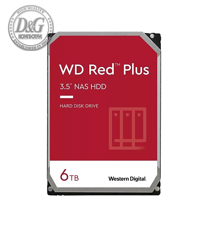 Western Digital Red 6TB Plus ( 3.5", 256MB, 5400 RPM, SATA 6Gb/s )