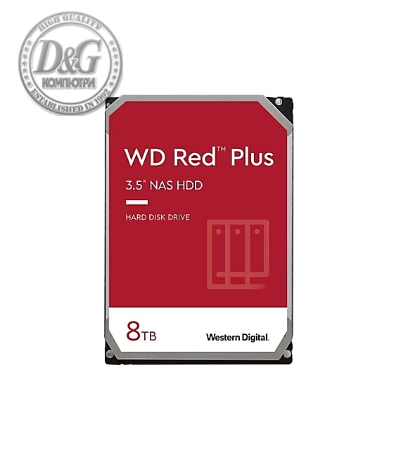 Western Digital Red 8TB Plus ( 3.5", 128MB, 5640 RPM, SATA 6Gb/s )