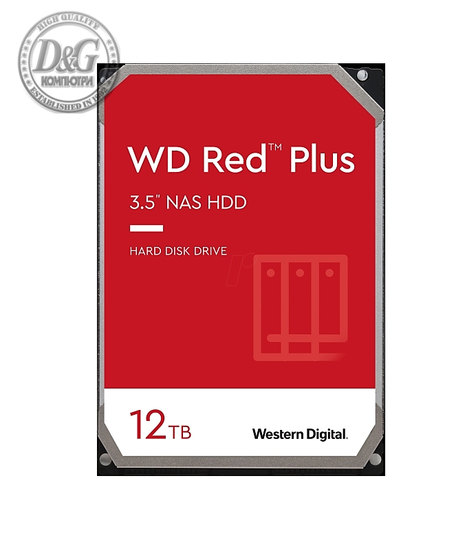 Western Digital Red 12TB Plus ( 3.5", 256MB, 7200 RPM, SATA 6Gb/s )