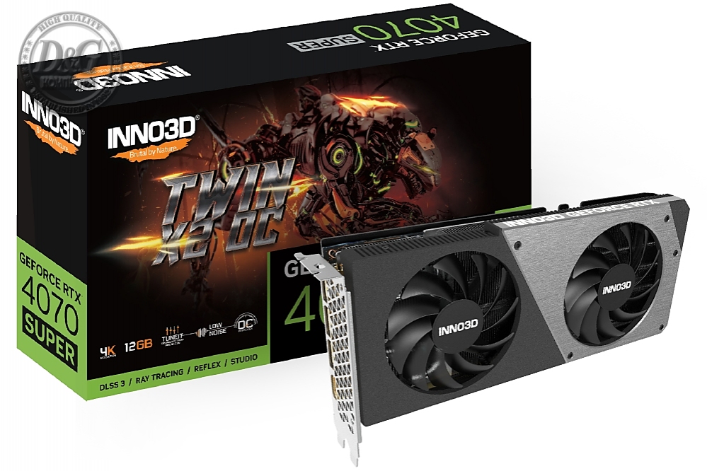 Inno3D GeForce RTX 4070 Super 12GB GDDR6X Twin X2 OC