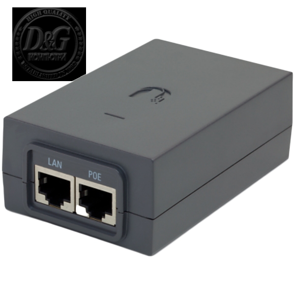 PoE Injector, 24VDC, 24W, Gigabit