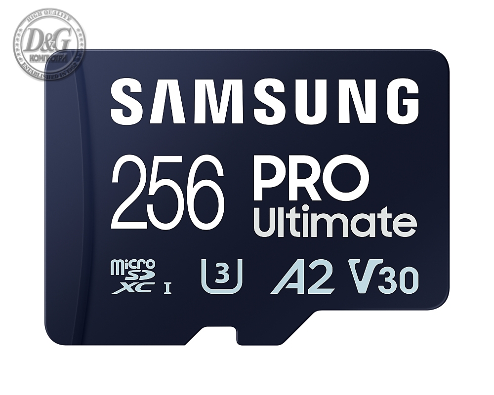 Samsung 256GB micro SD Card PRO Ultimate with USB Reader , UHS-I, Read 200MB/s - Write 130MB/s, U3, V30, A2