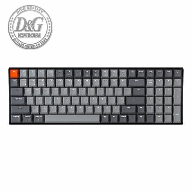 Геймърска Механична клавиатура Keychron K4 Full-Size Gateron Blue Switch RGB LED Plastic Fram