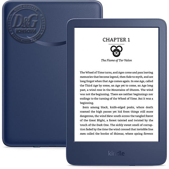 eBook четец Kindle Touch 6&quot;, 16GB, 2022, 11 генерация, Деним