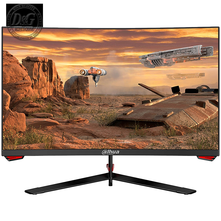 Dahua LM27-E230C Gaming Monitor 27" FHD (1920x1080) VA, 165Hz, 99% sRGB, 16:9, 4000:1, 178°/178°, 1ms, VESA,  1x DP 1.2, 2x HDMI 1.4, 1x Audio out, DC 12V 3A