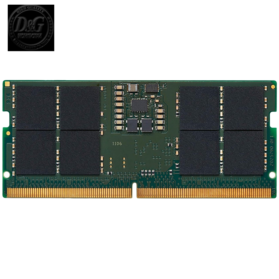 Kingston DRAM 16GB 5600MT/s DDR5 Non-ECC CL46 SODIMM 1Rx8 EAN: 740617334050