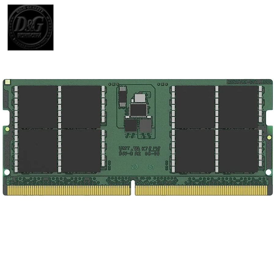 Kingston DRAM 32GB 5600MT/s DDR5 Non-ECC CL46 SODIMM 2Rx8 EAN: 740617334036