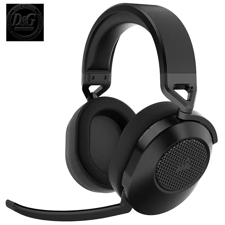 Corsair HS65 WIRELESS Gaming Headset, Carbon, v2 (EU), EAN: 0840006676485