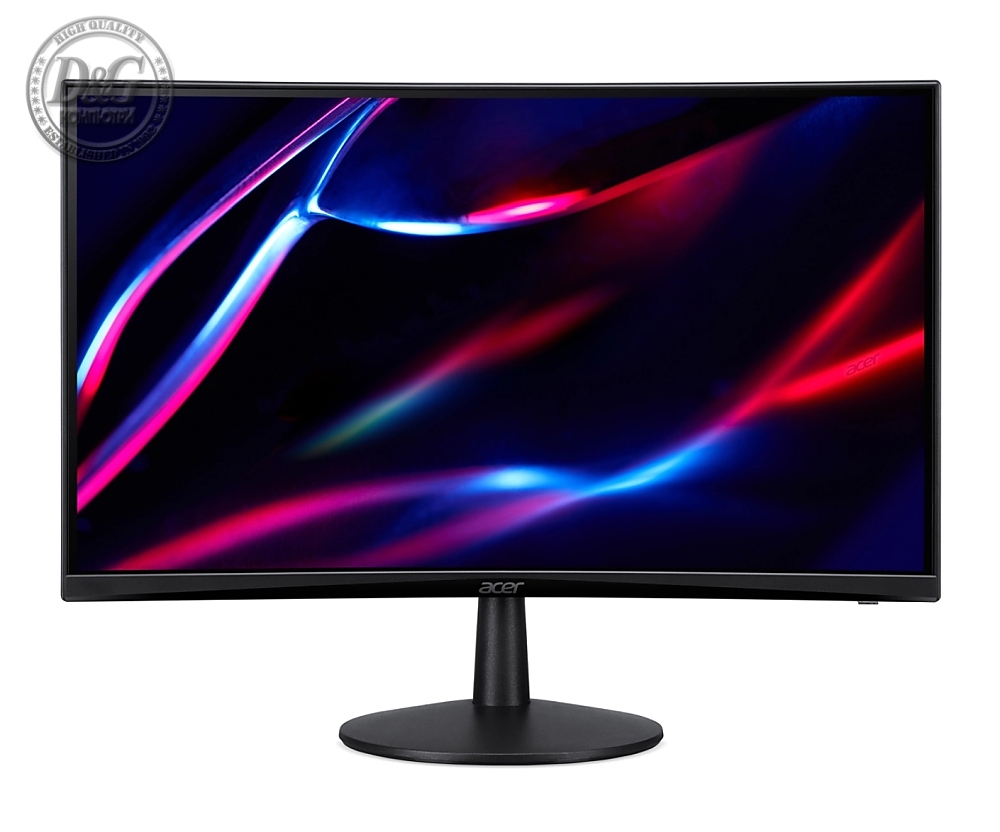 Acer Nitro ED240QS3bmiipx, 23.6" Curved 1500R, VA, Anti-Glare, FHD 1920x1080, ZeroFrame, FreeSync Premium, 180Hz, 1ms, 100M:1, 250 cd/m2, 1xDP, 2xHDMI, HDR ready, Speakers 2Wx2, Audio in/out, VESA, Tilt, Acer Display Widget, Black