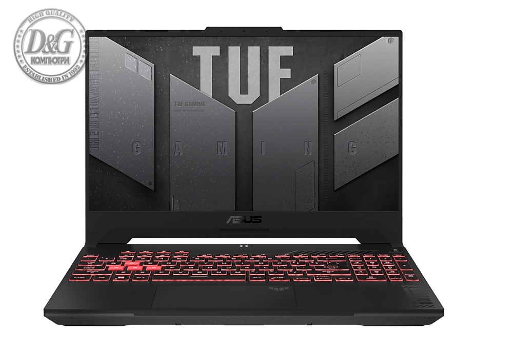 Asus TUF A15 FA507NU-LP116,AMD Ryzen5 7535HS/H,15.6" FHD (1920x1080)144 Hz,16GB DDR5 4800(2*8),1TB M.2 SSD,RTX 4050 4GB GDDR6,Wi-Fi 6(802.11ax),Backlit Chiclet Keyboard 1-Zone RGB, no OS, Graphite Black