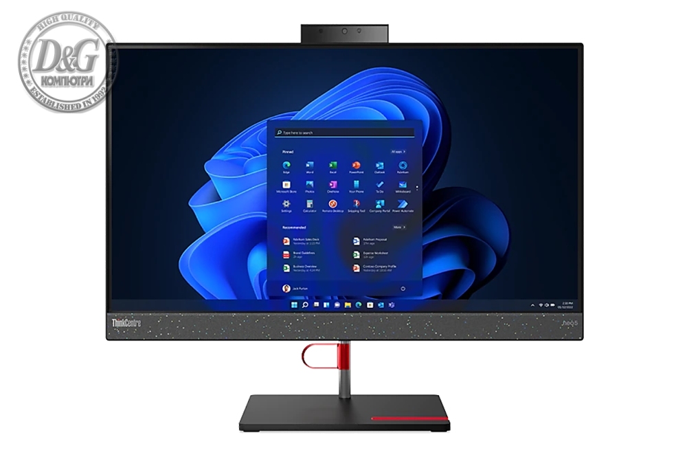 Lenovo ThinkCentre Neo 50a G4 AIO Intel Core i7-13700H (up to 5GHz, 24MB), 16GB DDR5 5200MHz, 1TB SSD, 23.8" FHD (1920x1080) IPS AG, Intel Iris Xe Graphics, DVD, 5MP&IR Cam, KB, Mouse, Monitor Stand, WLAN, BT, DOS, 3Y