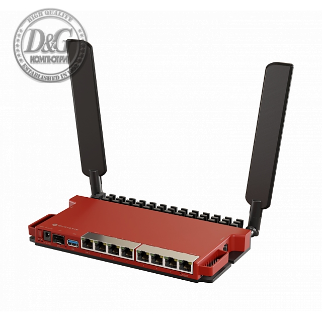 Рутер MikroTik L009UiGS-2HaxD-IN, 2.4 GHz, PoE