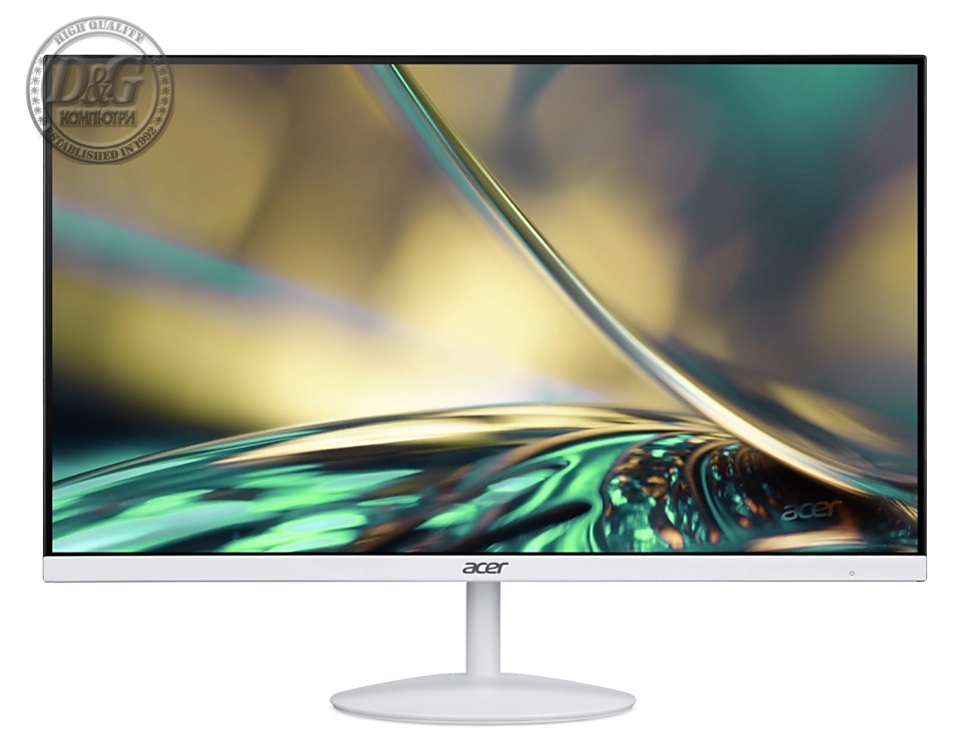 Acer SA272Ewmix 27" IPS Wide, LED, ZeroFrame, FHD 1920x1080, FreeSync, AG, 1ms (VRB), 100Hz, Ultra-thin, 100M:1, 250 cd/m2, VGA, HDMI, Audio In/Out, Speaker, Tilt, Bluelight shield, Flicker-Less, Acer Display Widget, Kensington Security, VESA, White