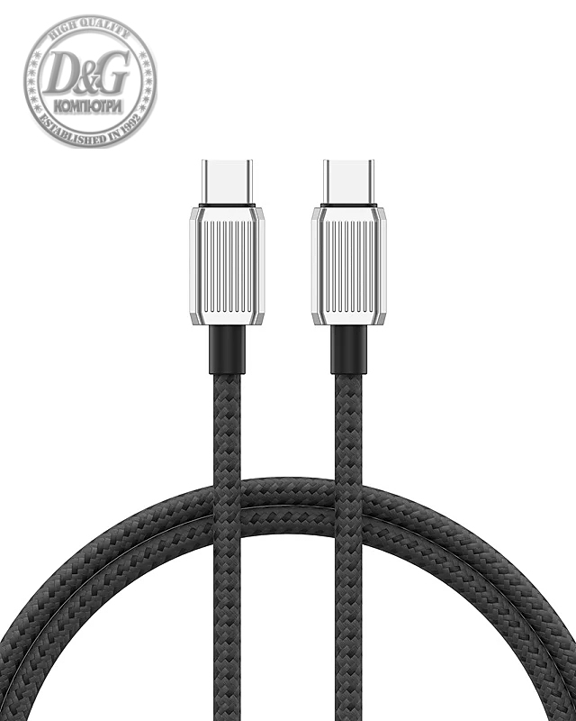 Orico кабел Cable USB C-to-C PD 100W Charging 1.5m Black - GQZ100-15-BK