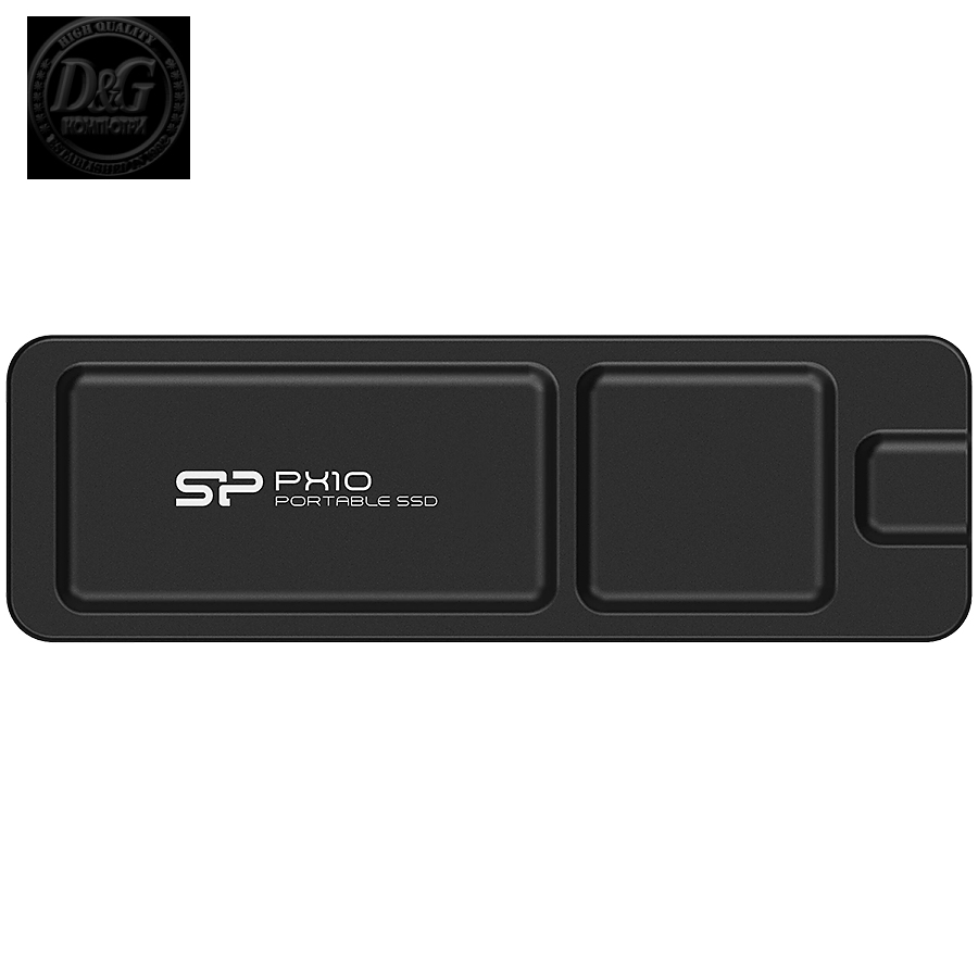 Silicon Power PX10 1TB Portable SSD USB 3.2 Gen2, R/W: up to 1050MB/s; 1050MB/s, Black, EAN: 4713436156345