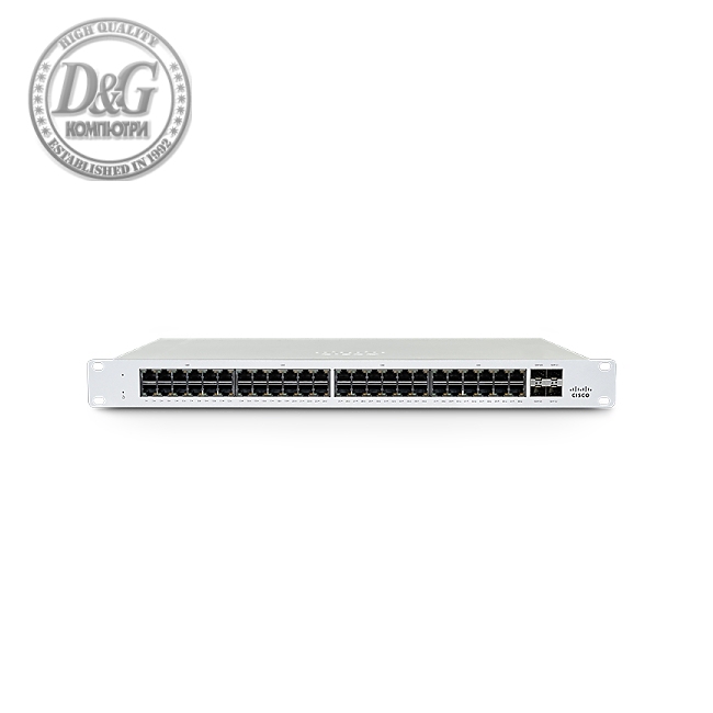 Cisco Meraki MS130-48X Cloud Mgd. 40GE + 8x(2.5GE) 740W PoE Switch