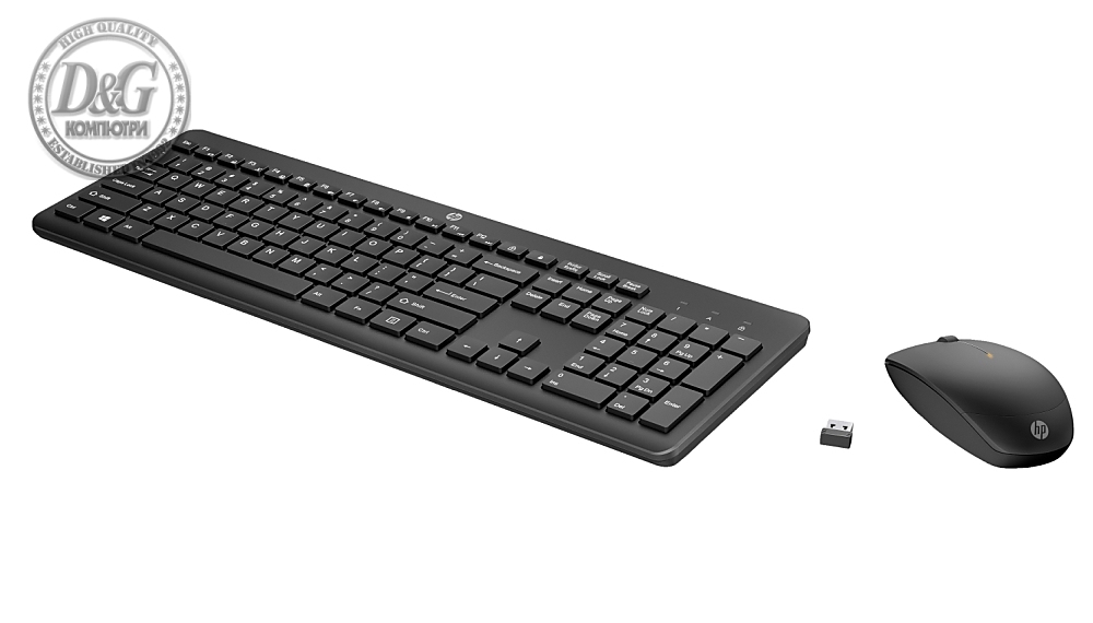 HP 230 Wireless Mouse and Keyboard Combo (Black) EURO