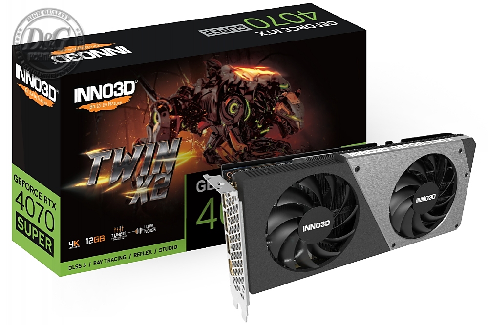 Inno3D GeForce RTX 4070 Super 12GB GDDR6X Twin X2