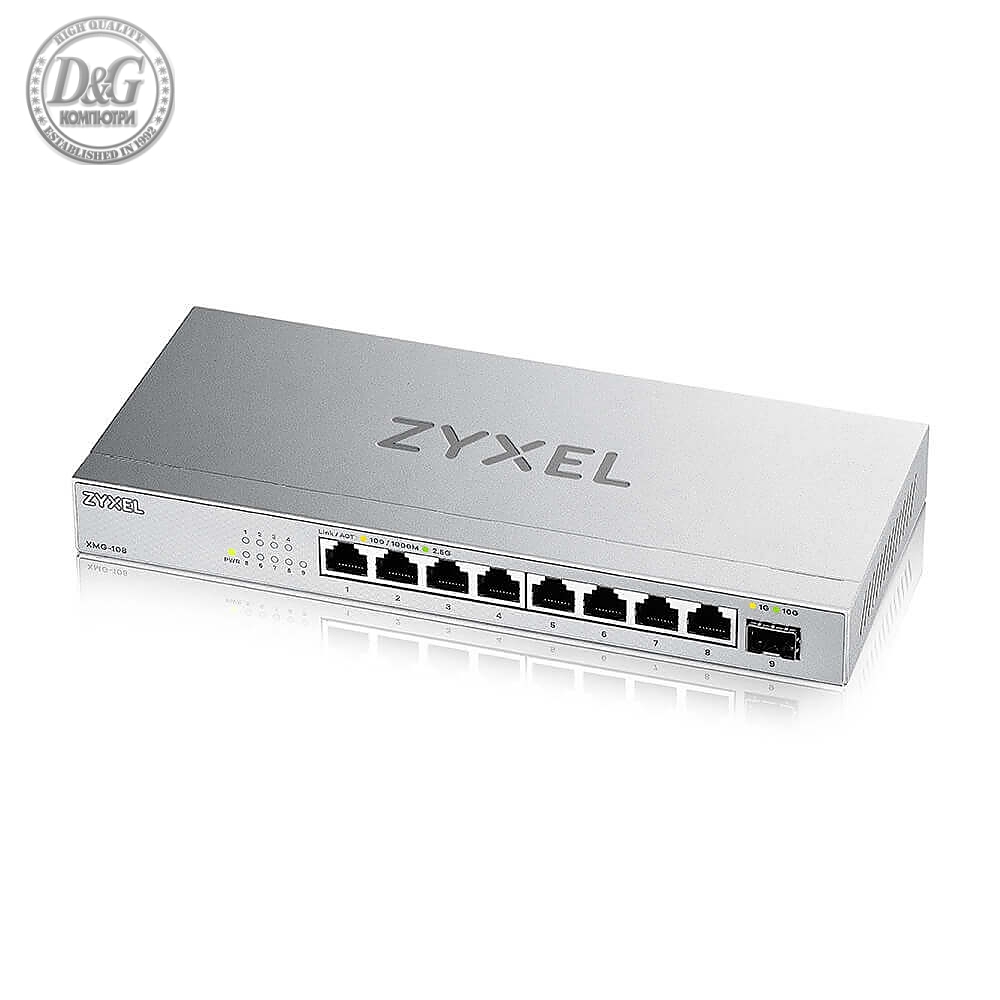 ZyXEL XMG-108 8 Ports 2,5G + 1 SFP+ Desktop MultiGig unmanaged Switch