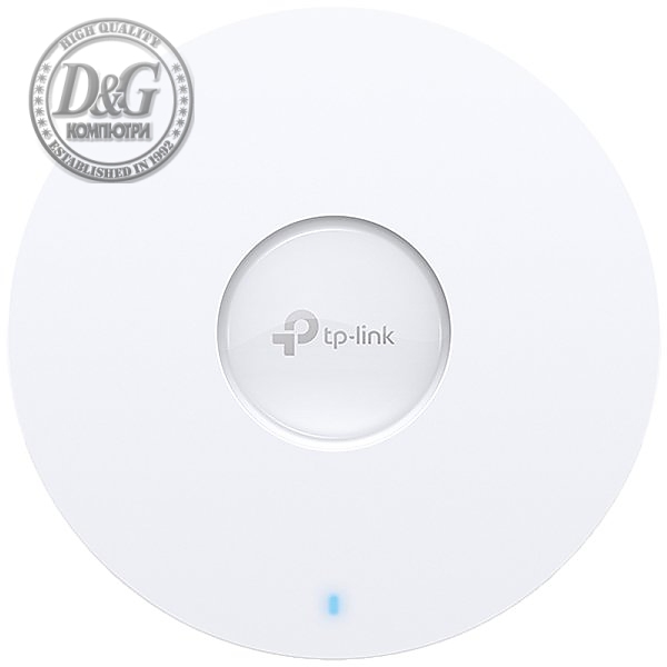 TP-Link EAP610 AX1800 Wireless Dual Band Ceiling Mount Access Point, 574Mbps (2.4 GHz) + 1201 Mbps (5 GHz), 1 x G RJ45 port, 802.3at POE and 12V DC, 4Г—Internal Antennas, MU-MIMO, Seamless Roaming, Band Steering, Beamforming, Load Balance, Omada APP