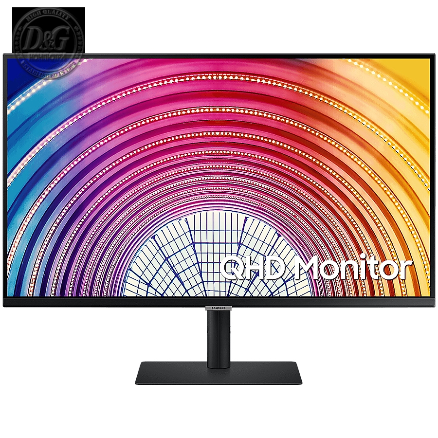 Monitor LED Samsung LS32A600UUPXEN HRM S60UA, 32" WQHD FLAT 16:9 (2560x1440) VA 75Hz, 300 cd/гЋЎ, 3000:1, HDR10, 5ms, 178/178, FS, 1xDP 1xHDMI, 3xUSB 3.0 1xUSB-C (90W), 3.5 Jack, Tilt/Pivot/Swivel/HeightAdj (120mm), VESA 100x100, 3Y