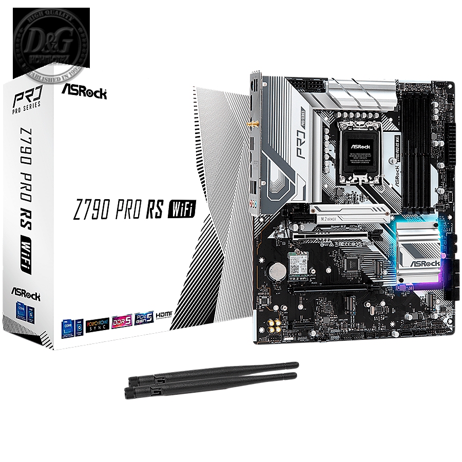 ASROCK MB Z790 LGA1700 4 x DDR5 1 x HDMI 1 x DisplayPort 3 x M.2 8 x SATA3 ATX