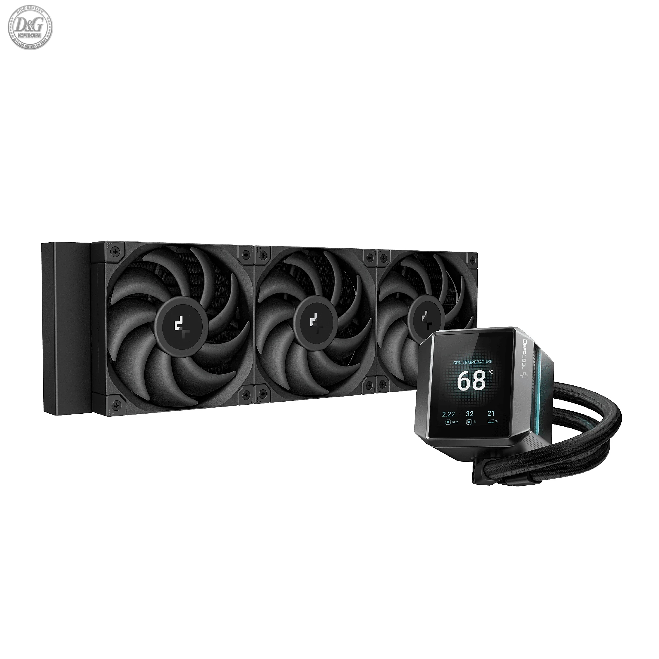 DeepCool водно охлаждане Water Cooling MYSTIQUE 360 - LCD Screen, A-RGB