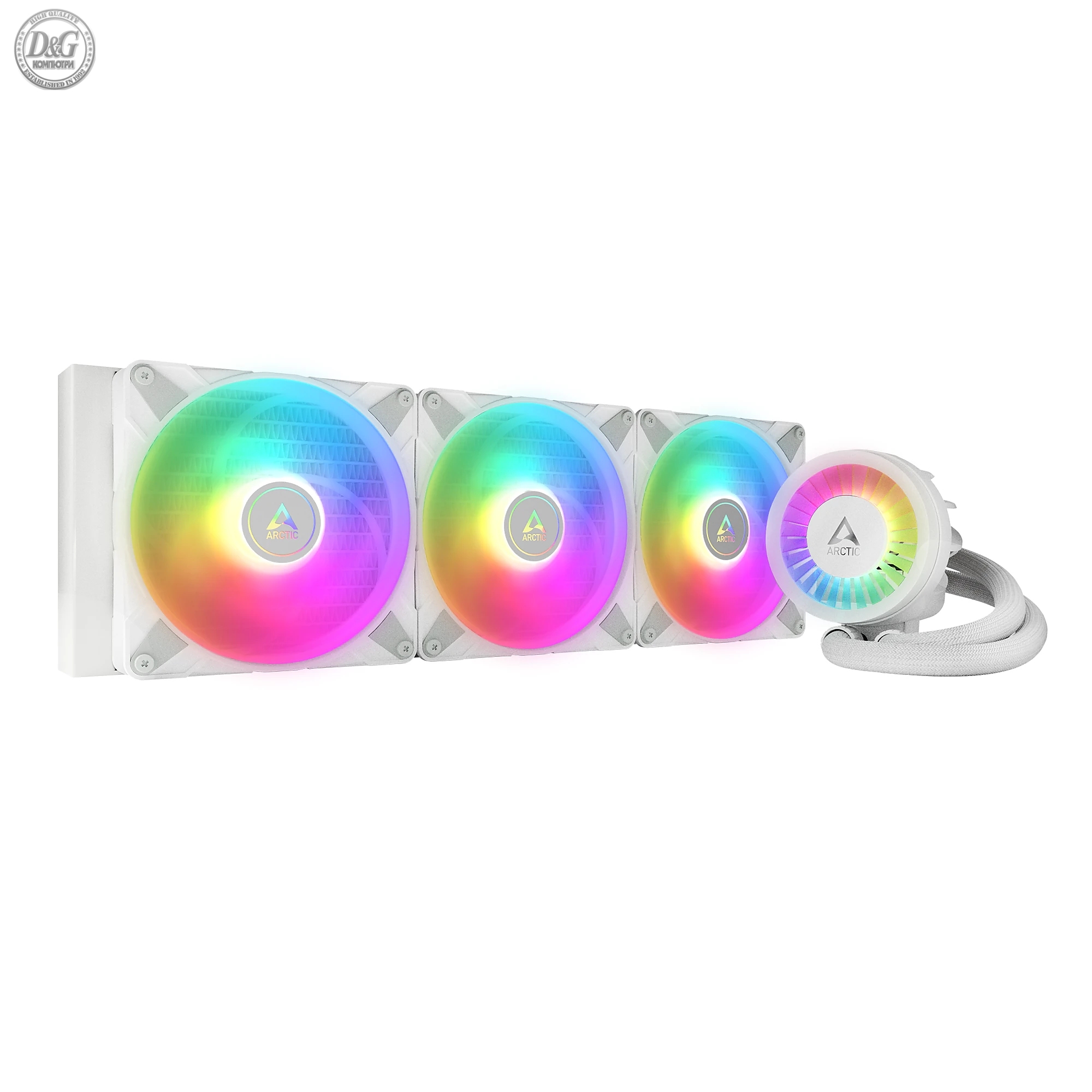 Arctic водно охлаждане Liquid Freezer III 420 A-RGB White