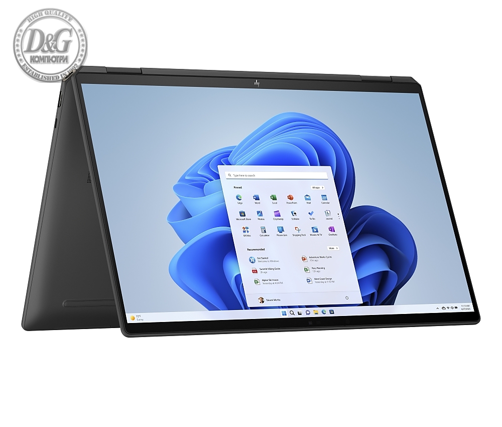 HP Spectre x360 16-aa0026nn Nightfall Black Ultra 7-155H(up to 4.8GH/24MB/16C), 16" WQXGA 400 nits 120Hz Touch, 16GB LPDDR5X on-board, 2TB PCIe SSD, WiFi 7 + BT5.4, FPR, Backlit Kbd, 6 Cell Batt, Win 11 Home