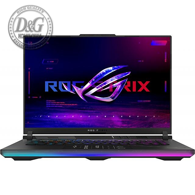 Лаптоп ASUS ROG Strix SCAR 16 2023 G634JY-NM001X, 16.0&quot;, WQXGA, Intel Core i9-13980HX (1.6/5.6GHz, 36M), NVIDIA RTX 4090 16GB GDDR6, 32 GB, 2 TB SSD, Windows 11