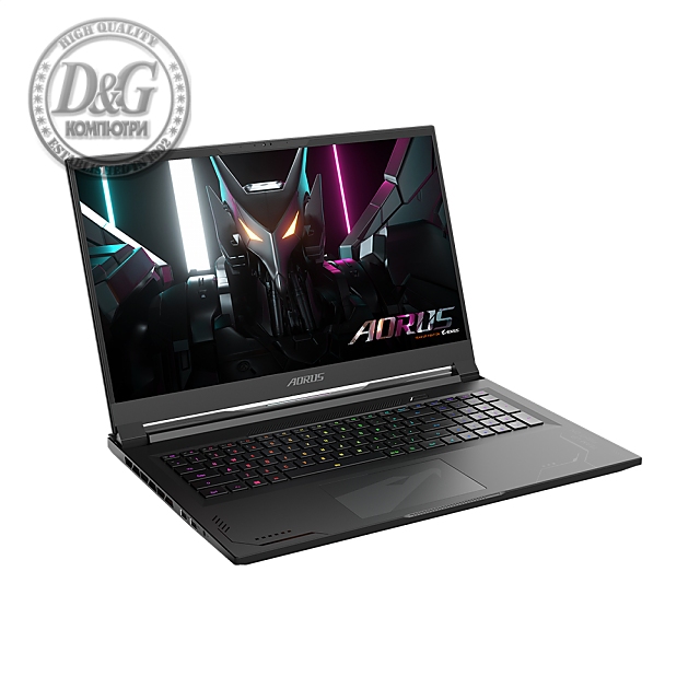 Лаптоп GIGABYTE AORUS 17X AZF - 17.3 QHD IPS 240Hz, Intel Core i9-13980HX, 2x16GB DDR5, 2x1TB SSD Gen4, nVIdia RTX 4090 16GB GDDR6, Windows 11 Home