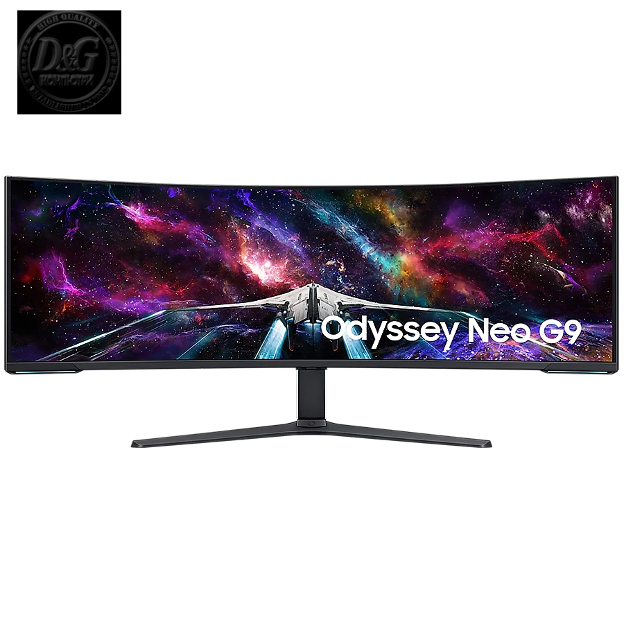 Monitor LED Samsung LS57CG952NUXEN Odyssey G95NC, 57" DUHD Curved 1000R 32:9 (7680x2160) VA 240z, 1000 cd/гЋЎ, 2500:1, HDR 1000, 1ms (GTG), 178/178, FS Premium Pro, 1xDP 3xHDMI, 3xUSB 3.0 , 3.5 Jack, Tilt/Swivel/HeightAdj, VESA 100x100, 2Y